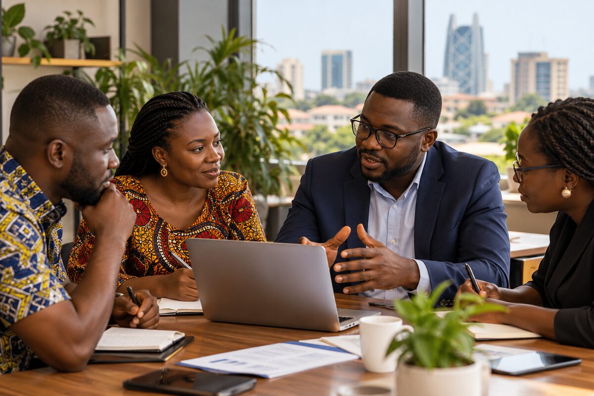 Advisory session with SME owners in Ghana
